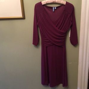 B-Slim Slimming Dress Tucks You In, Purple NWOT